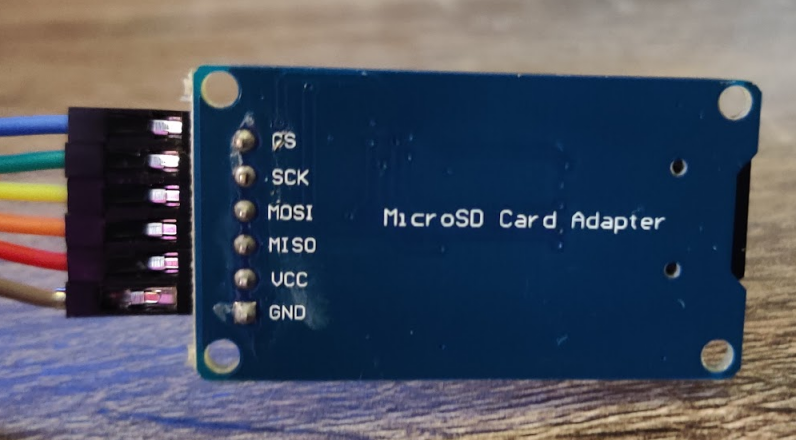 SD adapter silkscreen labels
