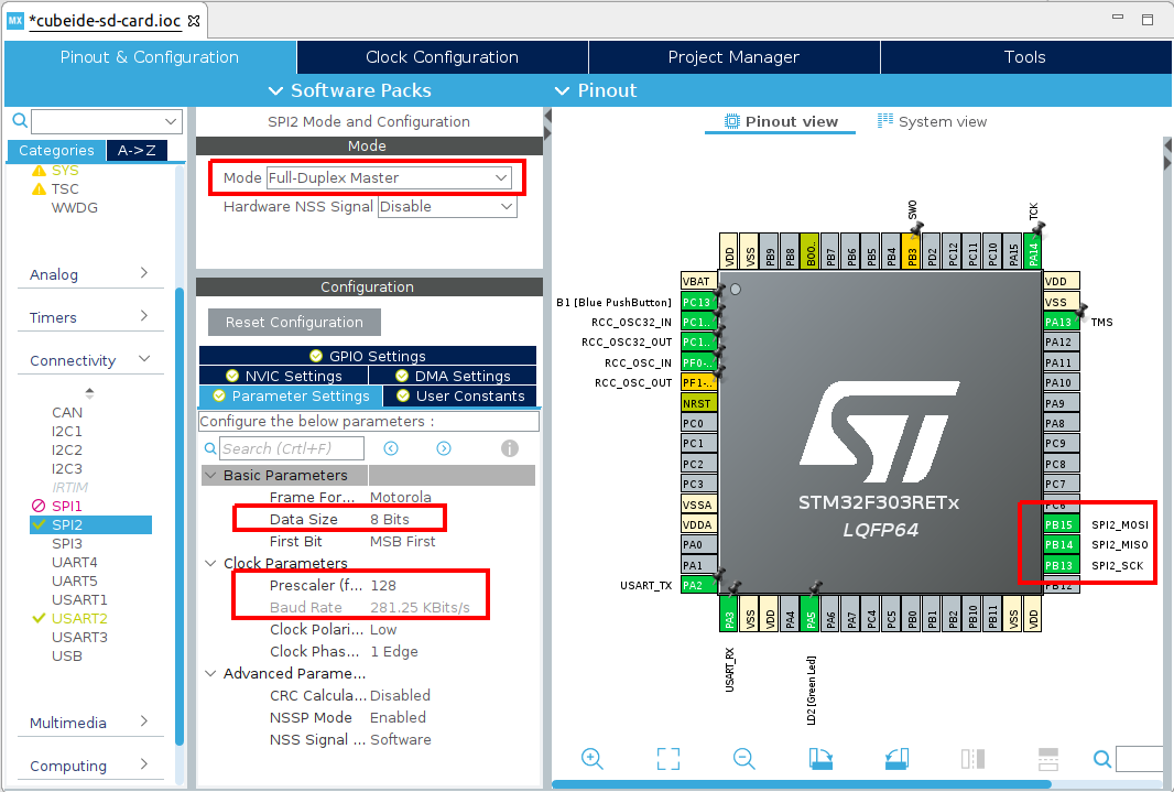 SPI2 Config